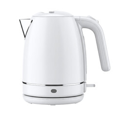 White electric kettle kitchen appliance for boiling water