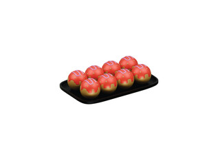 Takoyaki icon 3d illustration render