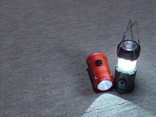 災害時に使用するランタン（右寄せ）