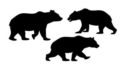 Black Bear Silhouette Designs animal wildlife
