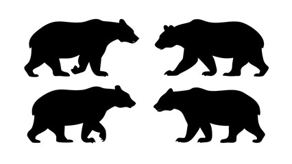 Black Bear Silhouettes animal wildlife