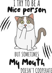 I Try To Be A Nice Person svg, Grumpy Cat Svg