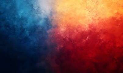 Fototapeta premium Abstract art wallpaper background texture design with blue red orange and white colors concept art