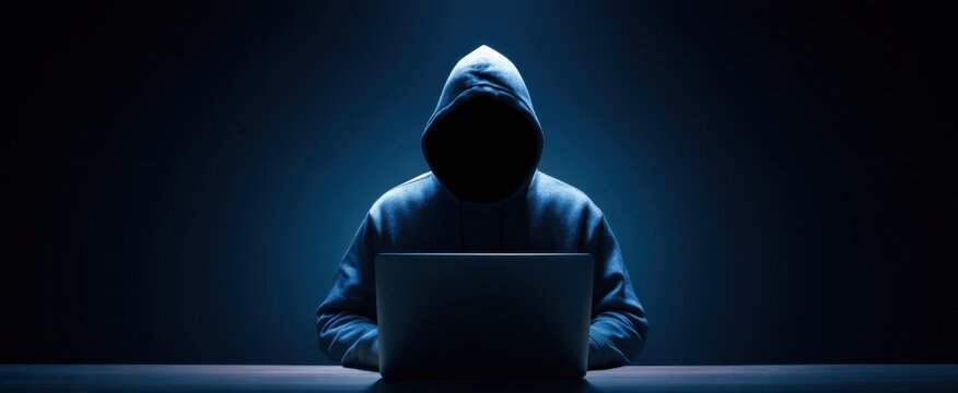The Mysterious Hacker Engaged in Cyber Activities Under Dim Lighting