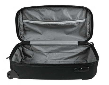 Open travel bag or sport bag isolated on transparent background. - Powered by Adobe