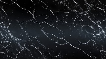 Abstract black ice. Background texture of cracked ice. Top view of frozen surface of hockey ice