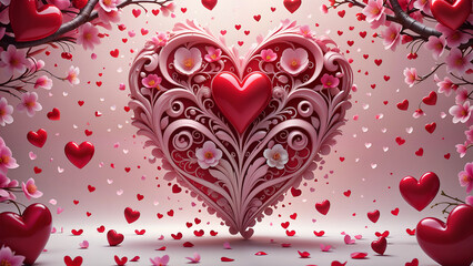 Large selection of invitation hearts, backgrounds, designs, noise, grain	