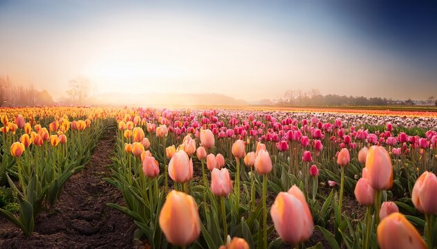 bluhende tulpen im fruhling