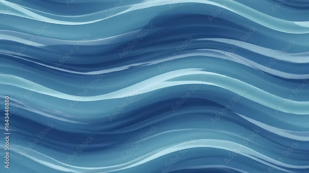 Aufkleber abstract blue waves flowing seamlessly, creating a calm and serene backdrop for various uses