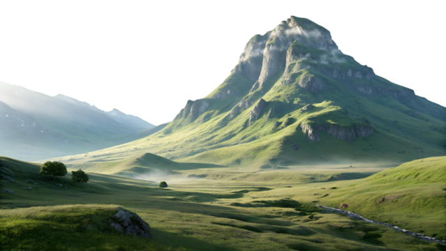 green moss and mountain,Green grass or moss over rocks on mountain,green grassy hills for poster banner cover design 