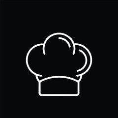 Chef Hat Line Art Icon