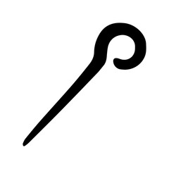 Cane magic rod glyph icon