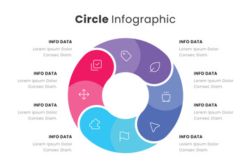 Circle Infographic Data Visualization for Business and Presentations