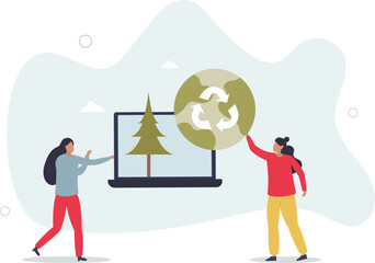 Environmental, Social, and Corporate Governance concept.human life.