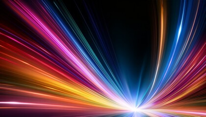 Obraz premium abstract colorful overlay with shiny reflections and light rays glowing composition suitable for celebration branding product reveals or luxury visuals