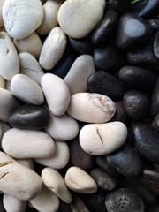 details of white and black Alor coral stone