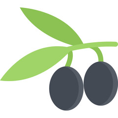 Black Olives on a Branch