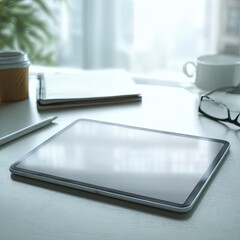 Close up of blank digital interface 3