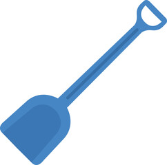 Plastic shovel toy for playing with sand
