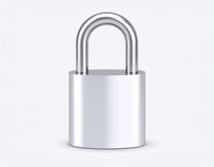 padlock isolated on white background