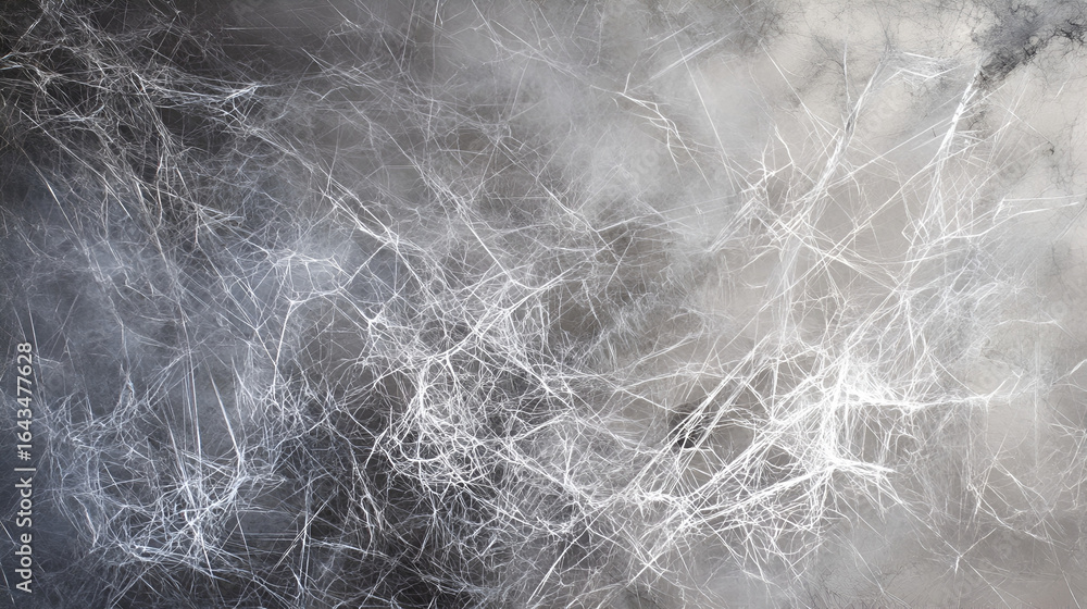 Aufkleber abstract network of delicate, luminous strands creates an ethereal and intricate web, suggesting con