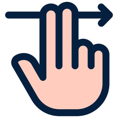 Obraz premium Swipe Left Icon