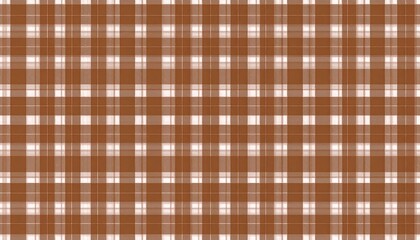 Repeating brown and white plaid pattern