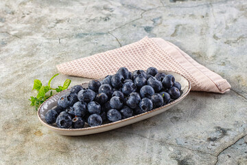 Sweet juicy ripe blueberry heap