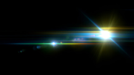 Obraz premium Background of Christmas red retro film overly, image with scratch, dust and light leaks. Xmas lens flare holographic effect background.Glowing glotter bokeh winter holidys aesthetic
