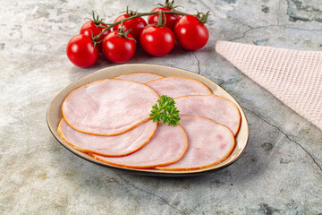 Delicous pork carbonate slices snack