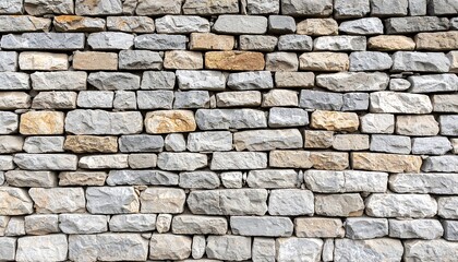 Fototapeta premium Rustic stone wall creating a vintage textured background for designs or sites