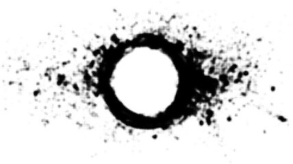 Obraz premium Abstract black hole with speckled resembling space