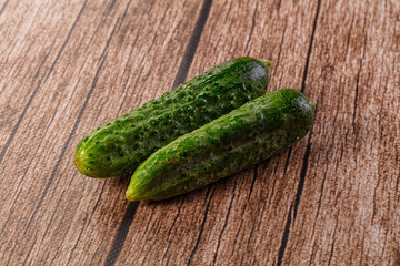 Raw fresh ripe green cucucmbers