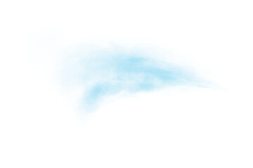 Transparent Blue Cloud Effect with Soft Mist and Vapor Texture