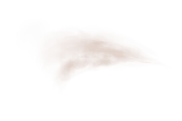 Transparent Chocolate Brown Cloud Effect with Soft Mist and Vapor Texture
