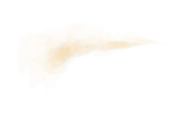 Transparent Yellow Cloud Effect with Soft Mist and Vapor Texture