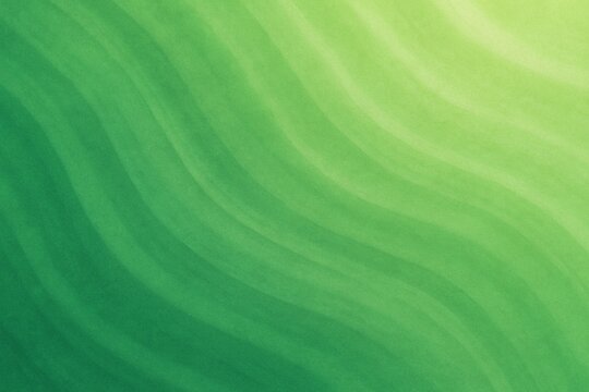 Green Gradient Wavy Abstract Background with Soft Texture