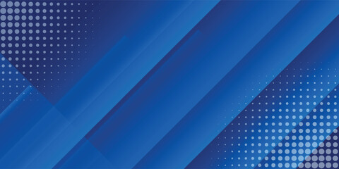 Abstract blue background with glowing geometric lines. Modern blue gradient square shape design. Futuristic technology concept. Suit for brochure,