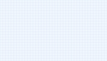 Texture of graph paper, Blue grid line paper sheet, banner. Minimal math notebook design for school, education, or typography mockups or background. Vector EPS10