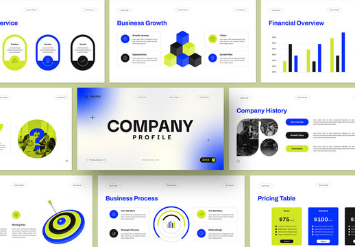 Modern Company Identity Profile Presentation Template