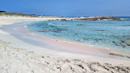 White and Pink Sand at Llevant Beach