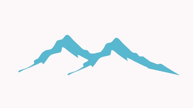 mountain   icon animation illustration flat