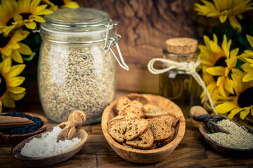 vegane Brotchips aus natürlichen Zutaten 