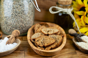 vegane Brotchips aus natürlichen Zutaten 