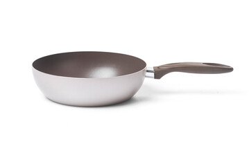 Kitchenware Stainless Cooker Pot On Isolated PNG Transparent Background . Cut out Clipping Path...