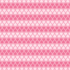 Seamless Pattern Heart on a Pink Background.