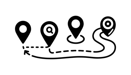 Vector outlined icon png set on transparent background