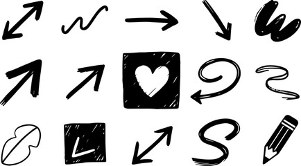 Vector icon set for set web on transparent background