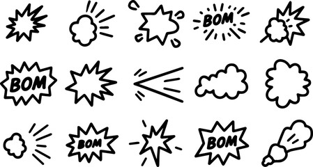 Vector icon set for set web on transparent background