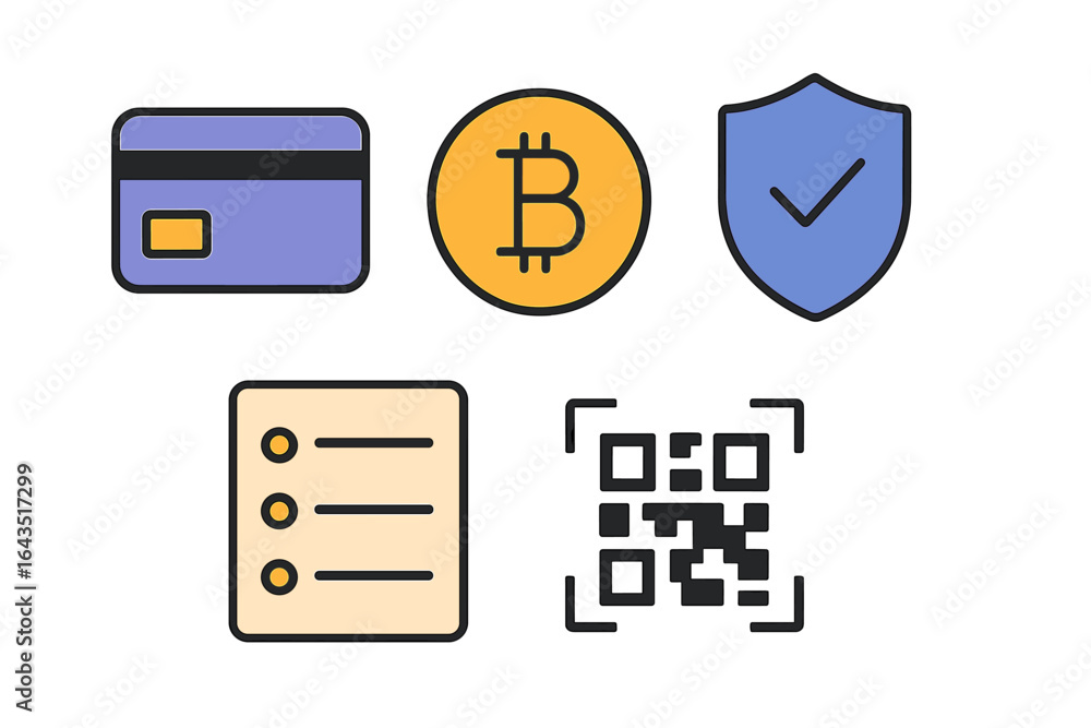 Poster digital payment methods including cryptocurrency and security features in modern transactions